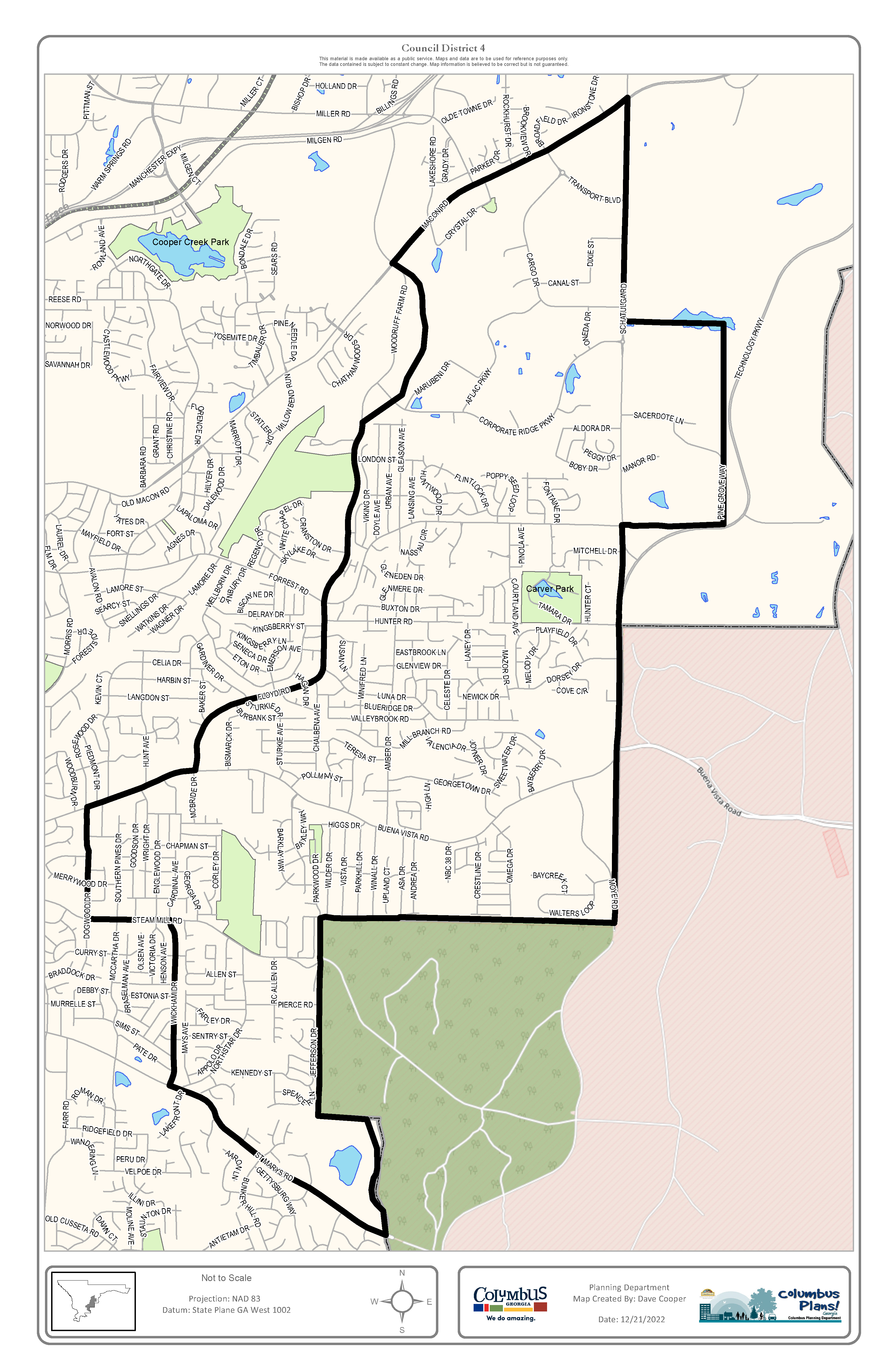 district 4 map